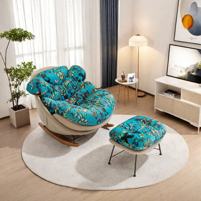 Chaise rembourrée en duvet avec housse amovible