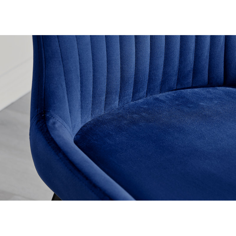 Ensemble repas pour 4 personnes Aashdon, Bleu foncé/noir