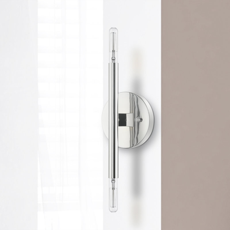 Applique murale articulée à 2 lumières Bahja, Chrome poli