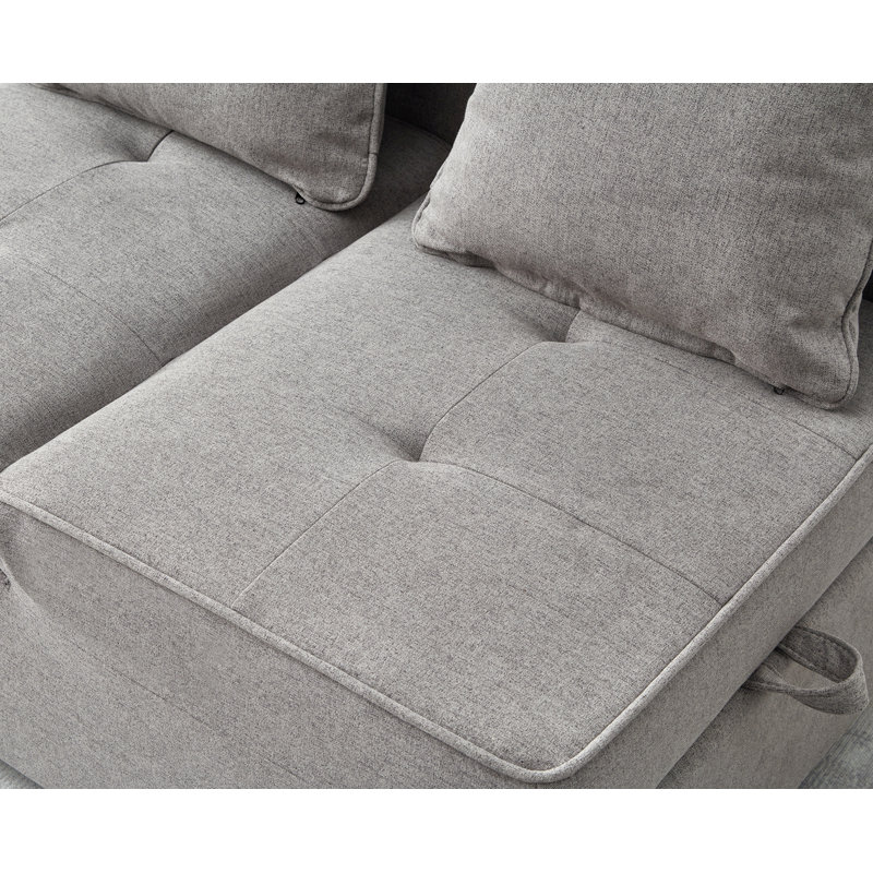 Fauteuil convertible 4 en 1, Gris
