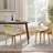 Wathen Faux Leather Upholstered Swivel Dining Arm Chair-1723066010