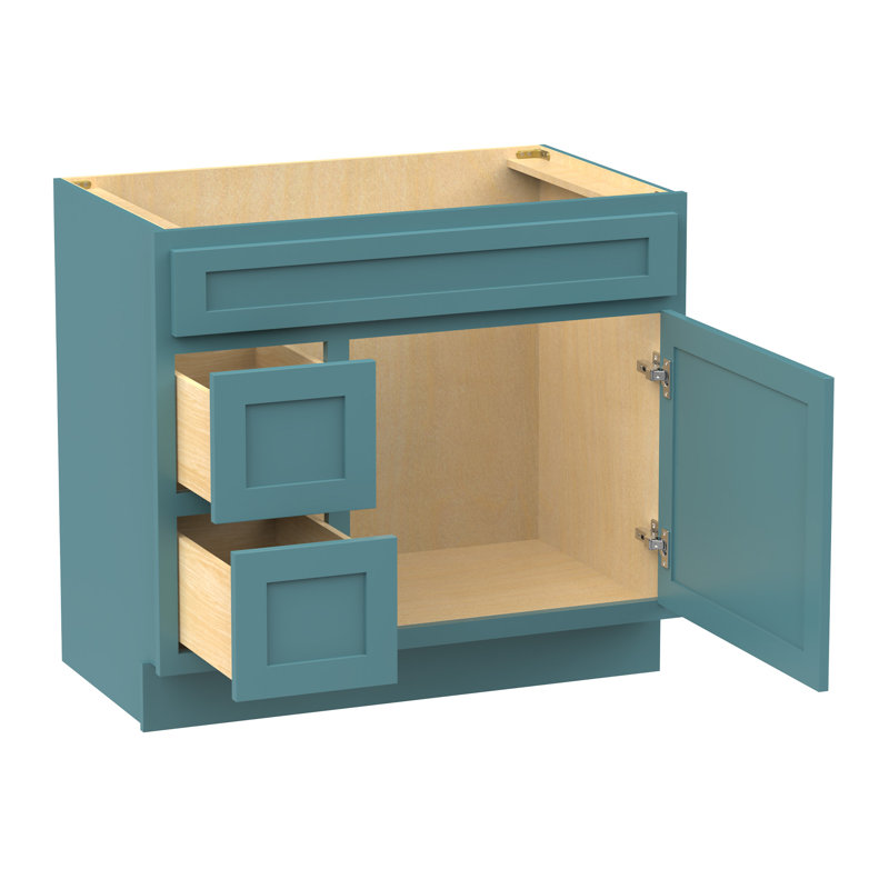 Base de meuble-lavabo simple 36 po seulement, Vert
