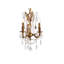 Lustre classique / traditionnel à 3 lumières de style bougie avec détails en cristal Ashmin-20209404
