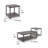 Ensemble de tables basses 3 pièces Venditti