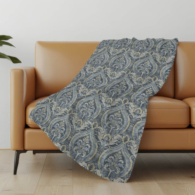 Addison Machine Washable Sherpa Panel Throw Blanket