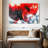 Avery Red Whirlpool Abstract-107680059