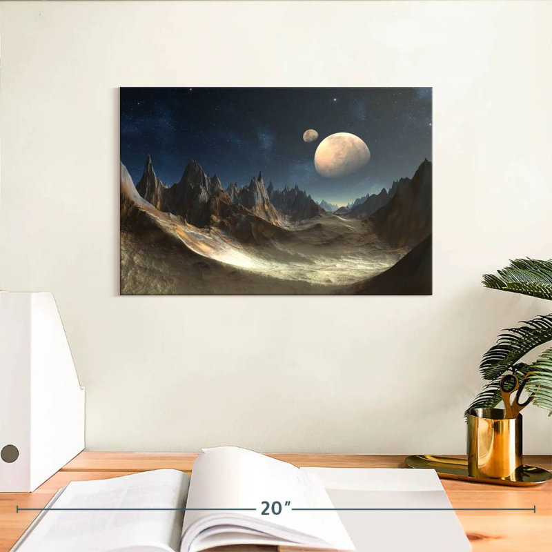 Kelan Alien Planet, 8" H x 12" W