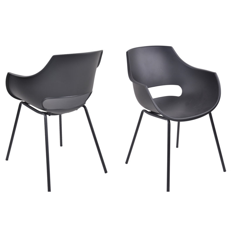 Mendota 50cm H Side Chair, Dark Grey