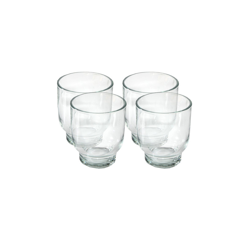 Glass Tabletop Votive Holder, 3.25" H x 2.75" W x 2.75" D