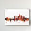 « francfort germany red horizon », impression sur toile tendue-595448852