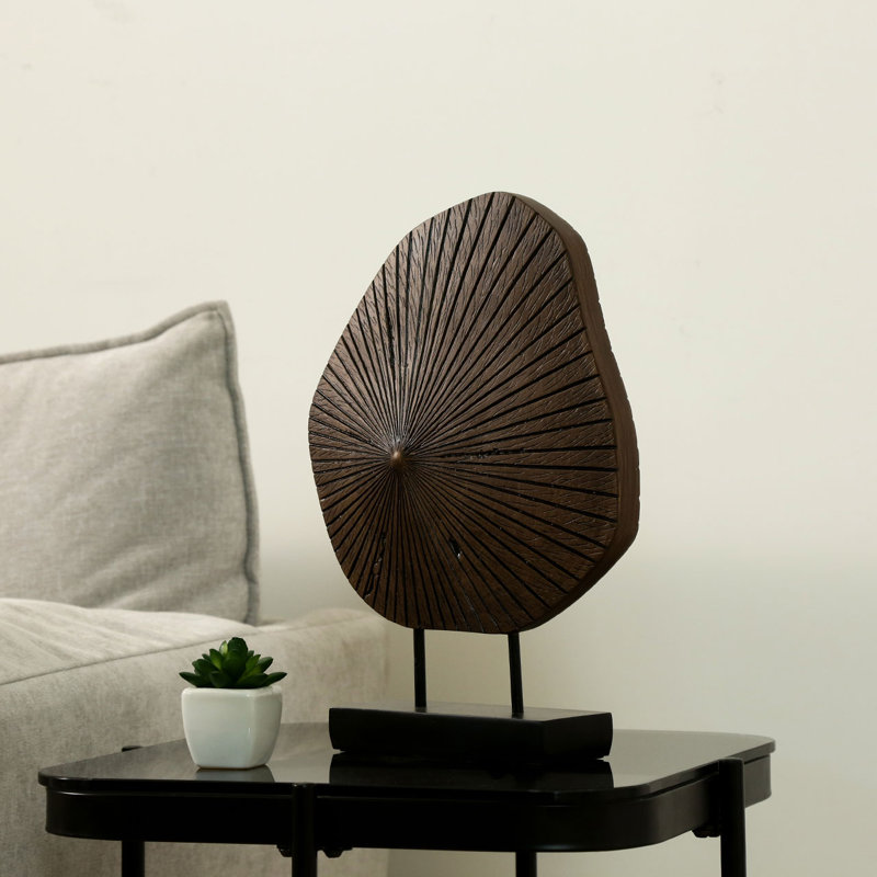 Sarahsville Handmade Modern Polyresin Black & Brown Figurines & Sculptures for Living Room Decoration