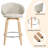 Swivel Upholstered 26" Bar & Counter stool with  Wood Frame-1985416857