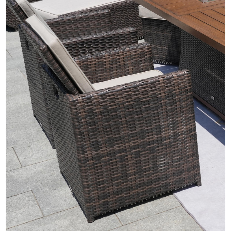 Chaises de salle à manger avec coussins 2 pièces Merrick Sheffield