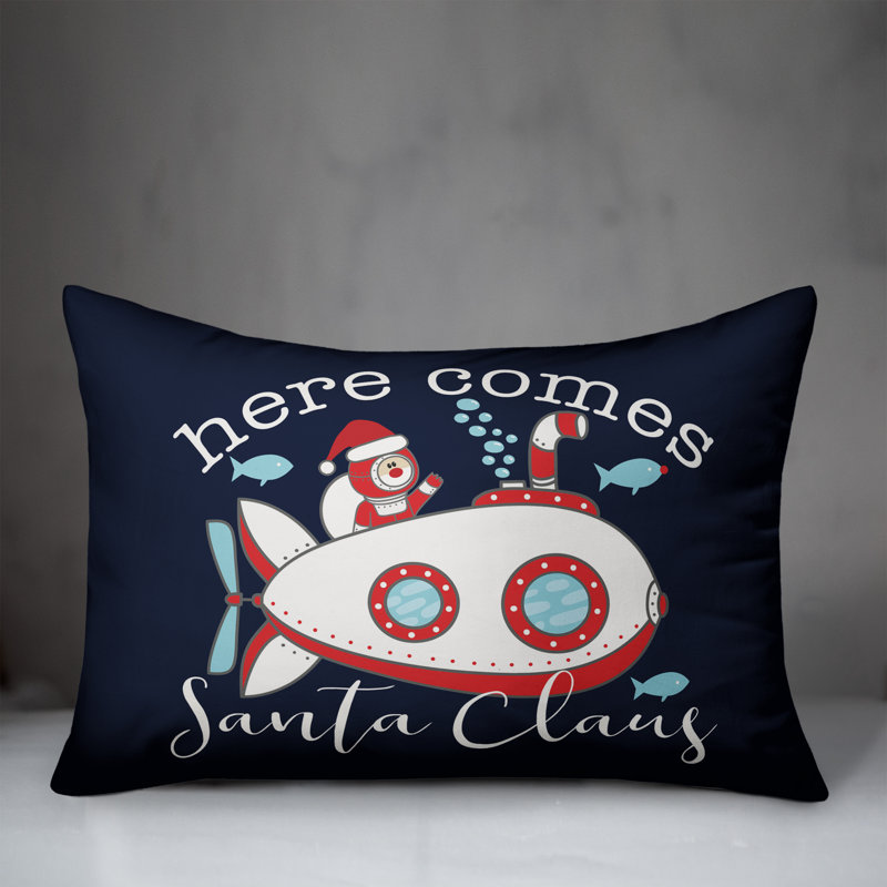  Coussin Santa Submarine, Polyester / Bourre en polyester