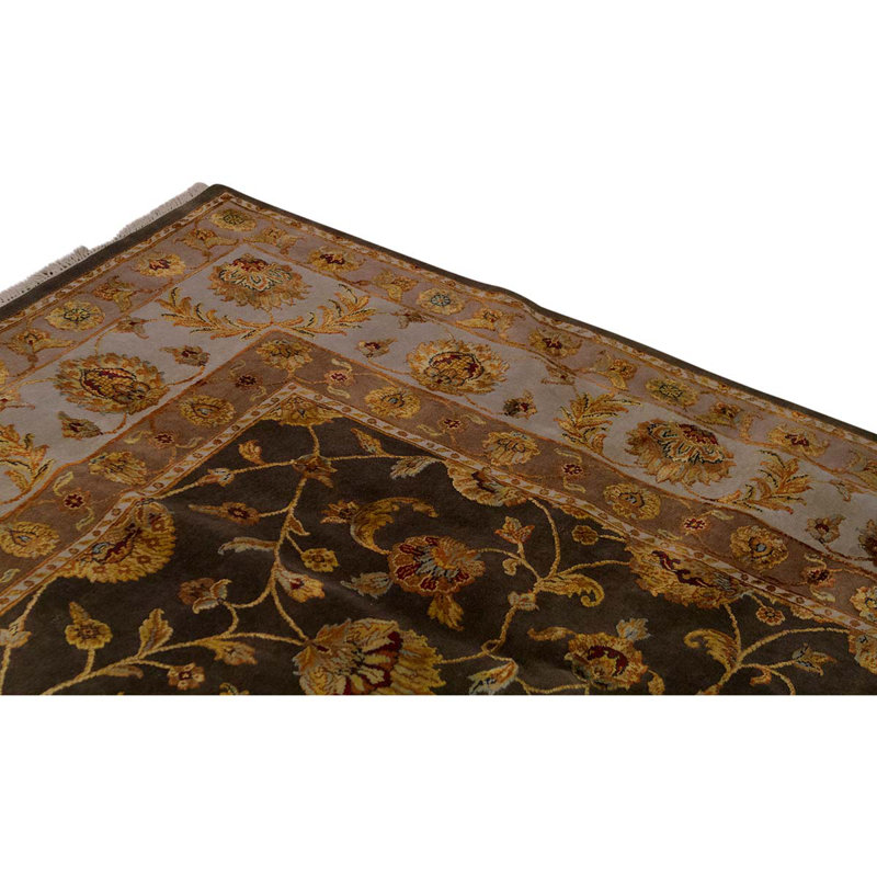 Wool Oriental Area Rug in Green