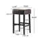 Ensemble de 2 tabourets de bar en cuir sans dossier-1911170196-1911170197