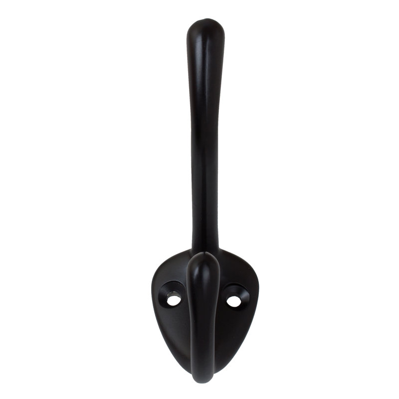 Wall Mounted Coat Robe Hook, Matte Black
