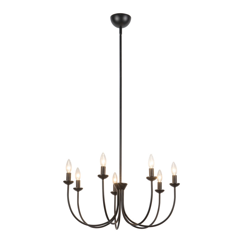 Lustre noir mat 26 po Ember, Noir mat