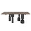 Leandra Dining Table with Walnut Top