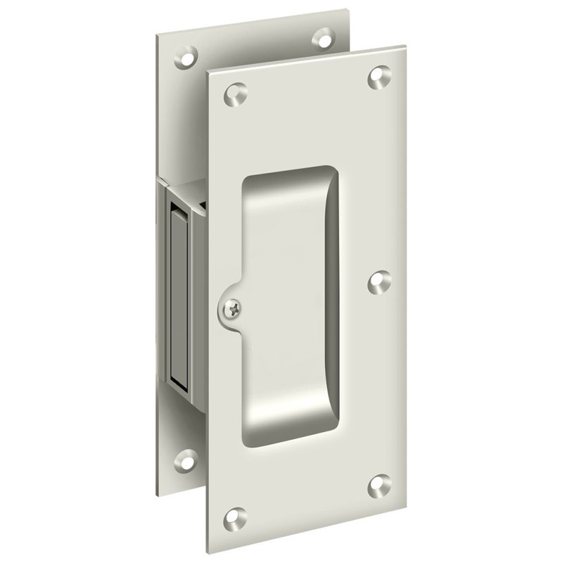 Brass Shutter / Door Accessory, Polished Nickel