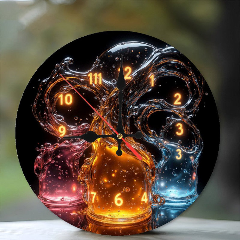 Colorful Liquid Clock