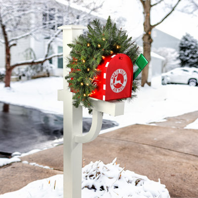 3' Battery Operated Belgium Mailbox Swag