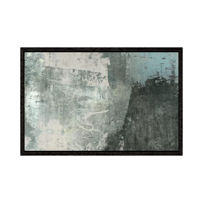 Grey & Blue I, 45.72 cm H x 66.04 cm W, Black