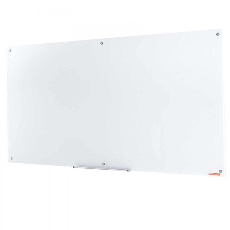 Tableau blanc magnétique en verre, tableau effaçable à sec, H 36,02 po x L 72,01 po, Blanc