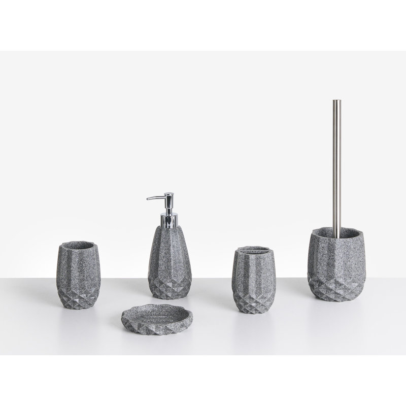 Bathroom Accessory Set, Light Grey