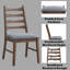 Ensemble de 2 chaises d'appoint au fini lin et noyer Mayah-1258593435