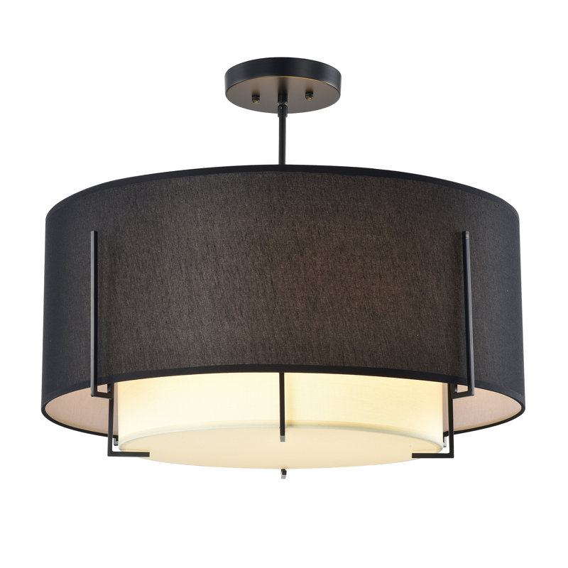 Harvel 5 - Light Dimmable Drum Chandelier