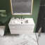 Meuble-lavabo simple 36 po avec dessus en céramique avec trop-plein Derrance, pré-assemblé-2025746523-2075475027