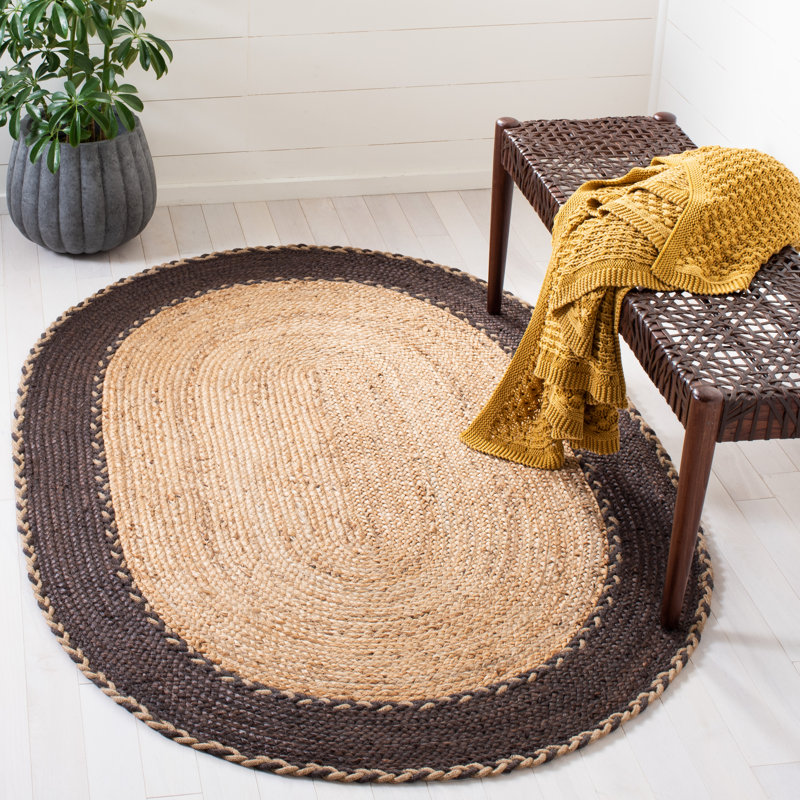 Tapis en fibre Tring / brun Tring 261, Ovale 5 pi x 8 pi