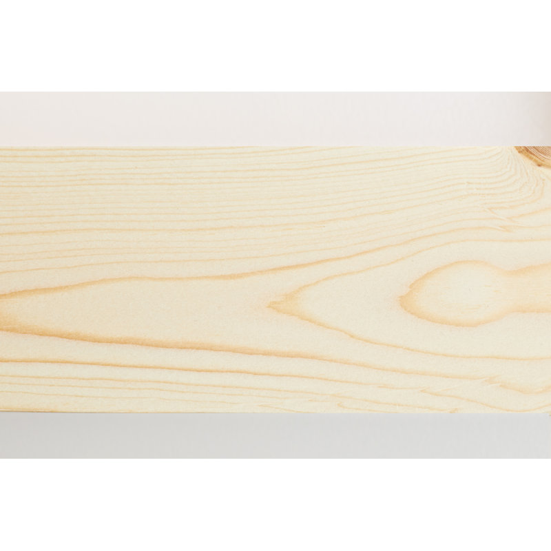 Iulger Floating Shelf with Reclaimed Wood, 10cm H x 148cm W x 14.5cm D, Sensual White