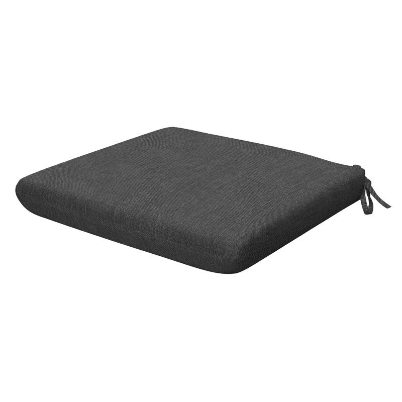Coussin de siège d'extérieur carré Meridian, L 20 po x P 20 po, Gris ardoise