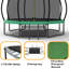 Trampoline de loisir pour enfants 12 pi avec filet de sécurité et échelle-121260297