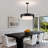 5 - Light Black Dimmable Drum Chandelier-1416444599