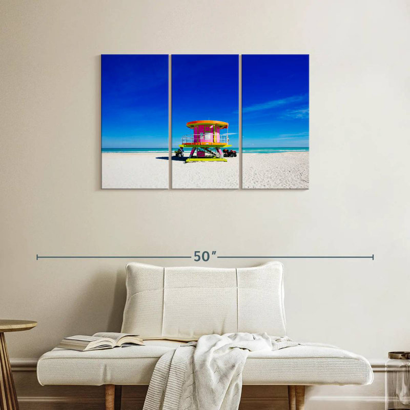 Gillard Pink Miami Lifeguard Tower, 24" H x 38" W