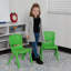 Chaise d'école en plastique empilable avec siège d'une hauteur de 10,5 po-2132751943-2142829107