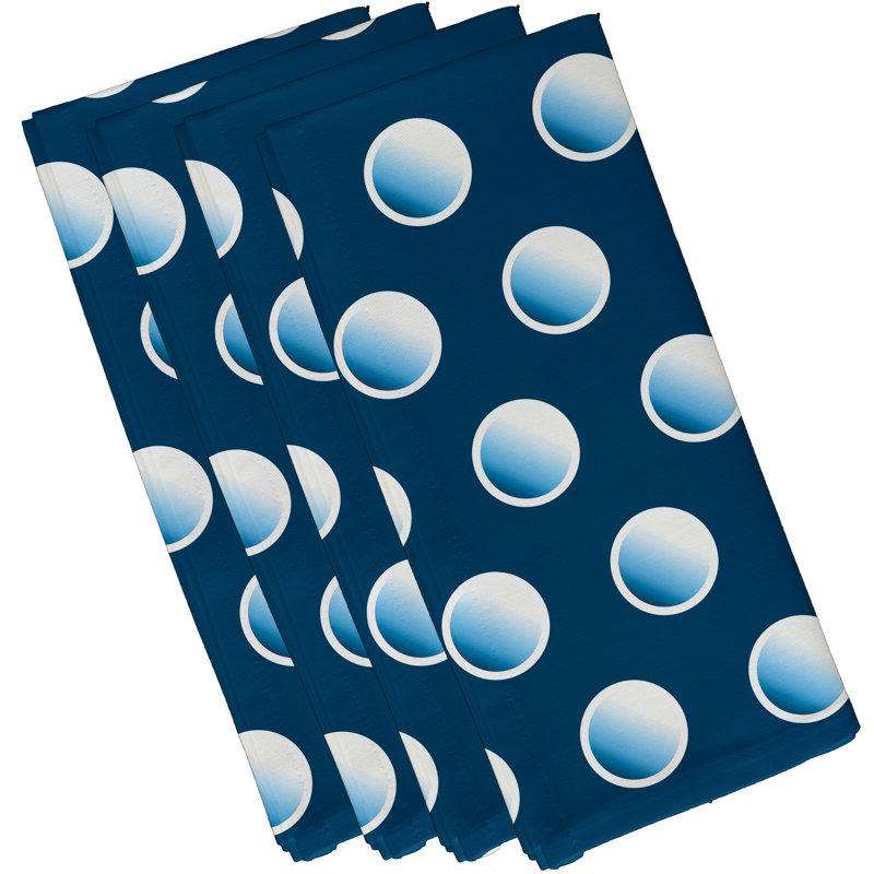 Ensemble de serviettes 22 "Dip Dye Dots, Bleu sarcelle