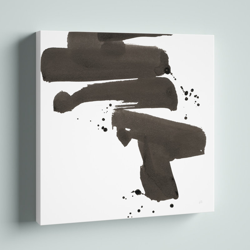 «Ink Drops IV» par Chris Paschke, reproduction d'art sur toile tendue, H 12 po x l 12 po