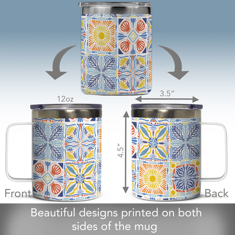 Tasse en acier inoxydable avec couvercle Suncoast