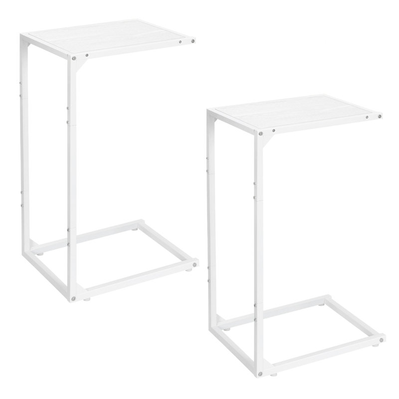C-SHAPED TABLE, TV TRAY SET 2-PIECE SET
