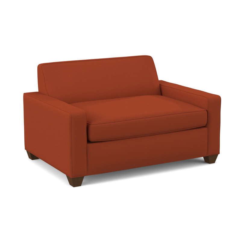 Fauteuil convertible l 52 po Avery, Cendre antique, Noyer Montana