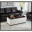 Banc de rangement en velours Joshan