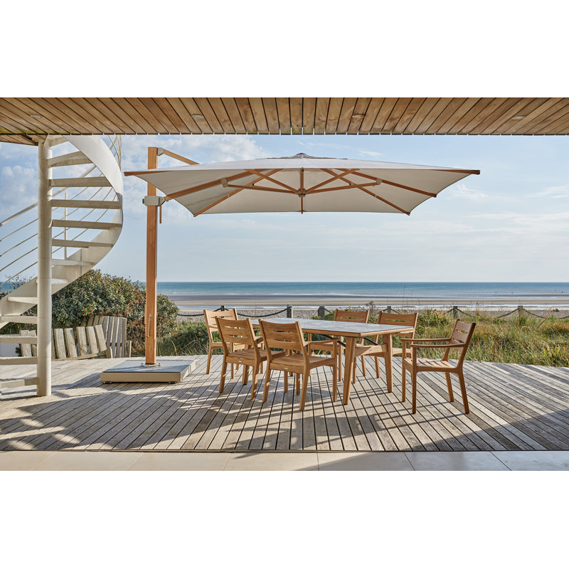 Napoli Square Cantilever Umbrella, 121" W x 138" D
