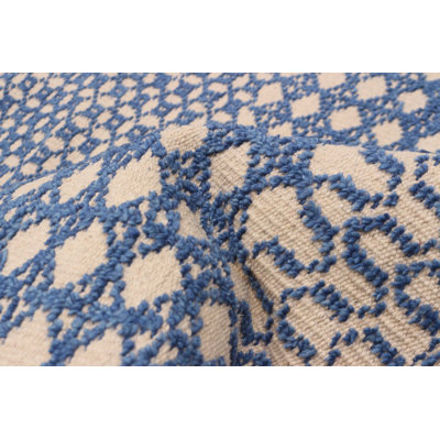 Tapis bleu Tangier 5 pi 4 po x 7 pi 7 po