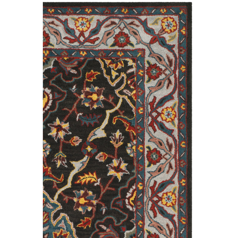 Tapis oriental en laine touffeté à la main Wahcheechee, Rectangle 3 pi x 5 pi