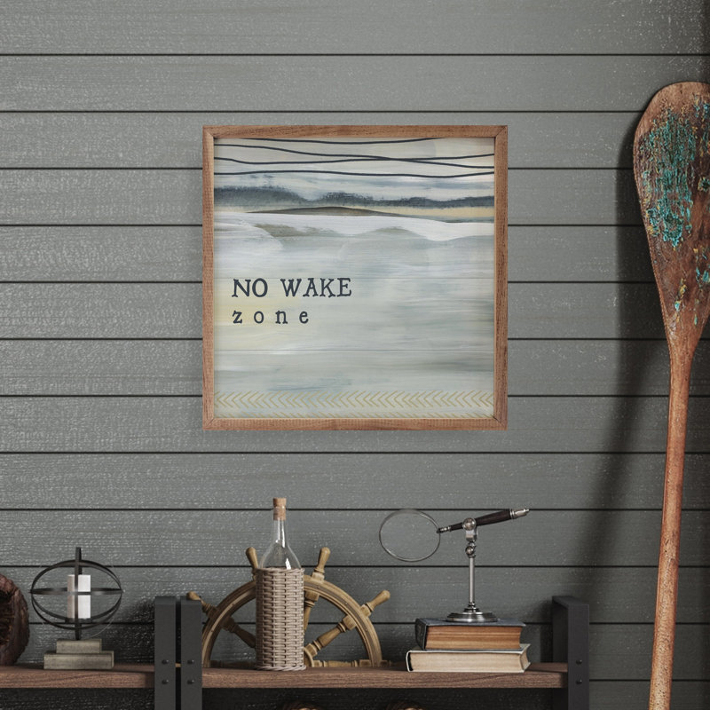 No Wake Zone By Emily Wood, H 12 po x l 12 po