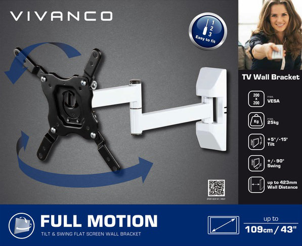Vivanco Single Screen Wall Mount
